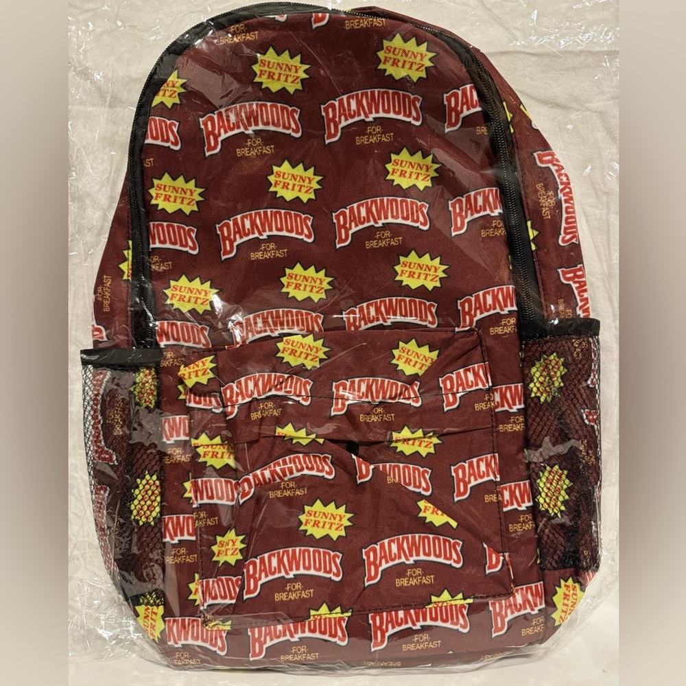 Backwoods For Breakfast Print Backpack